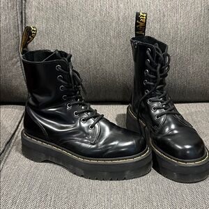 Dr. Martens Black Combat Boots